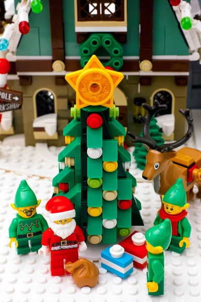 Tambov Rusya Federasyonu Ocak 2021 Lego Elfleri Ren Geyiği Noel — Stok fotoğraf