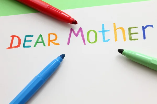 Carta a la querida madre —  Fotos de Stock