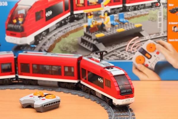 LEGO City Passenger Train 7938 — Stock Photo, Image