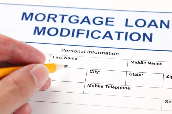 Mortgage Loan Modification application form — Stock Photo, Image