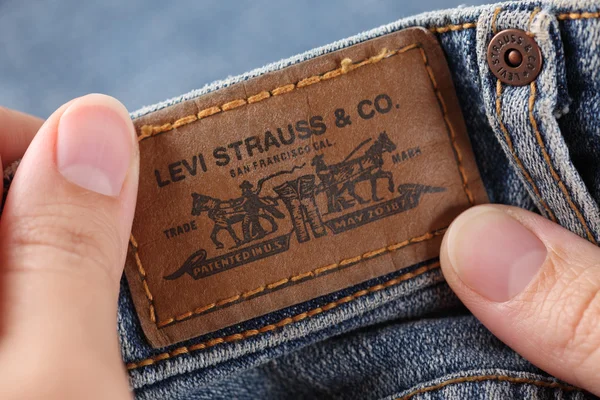 Levis Jeans-Label — Stockfoto
