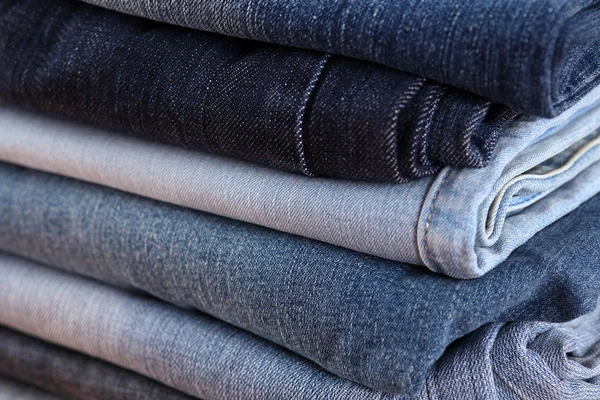 Stack of jeans — Stock Photo, Image