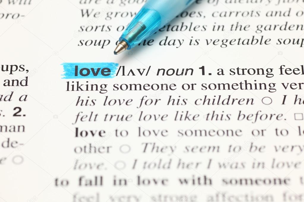 The Word Love Highlighted In Blue On A Dictionary And Ballpoint Pen Photo By Rosinka The Word Love Highlighted In Blue On A Dictionary And Ballpoint Pen Photo By Rosinka