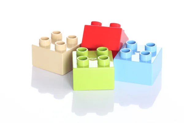 Plastová hračka bloky — Stock fotografie