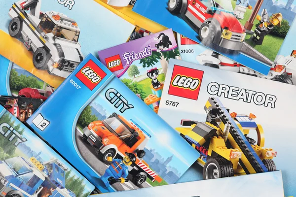 Lego Bauanleitung — Stockfoto