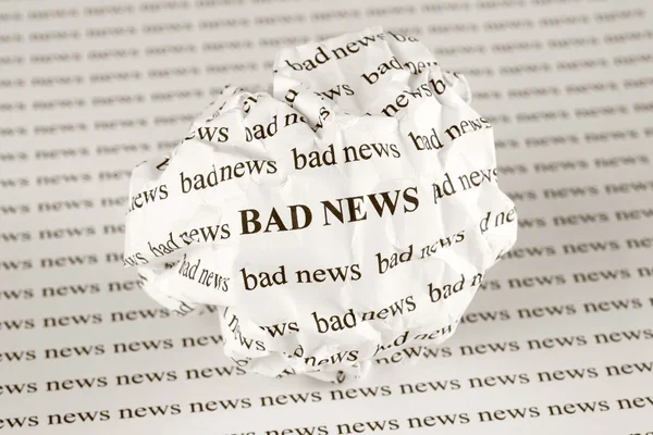 Without Bad news — Stock Photo, Image