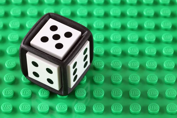 Dados de Lego (Cubo de Lego 2K ) — Foto de Stock