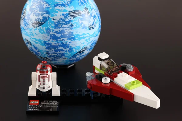 LEGO Star wars set Jedi Starfighter and Kamino — Stock Photo, Image