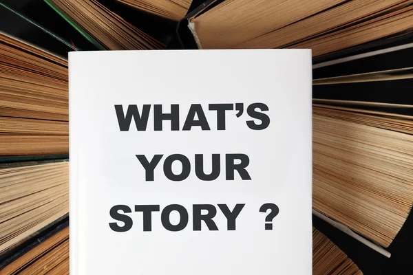 Wat is uw verhaal?' s boek — Stockfoto