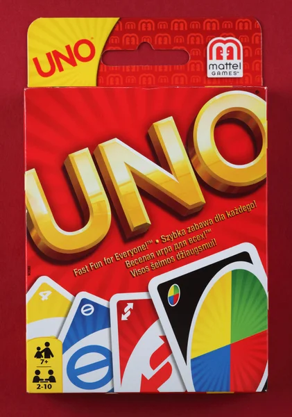 Uno oyun kutusu — Stok fotoğraf