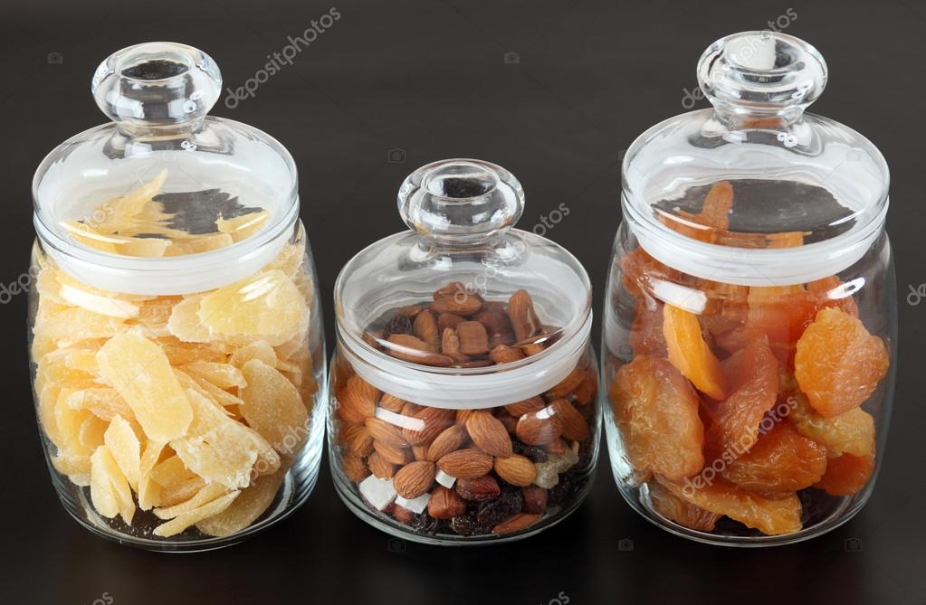 glass snack jars