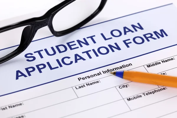 Student Loan Application Form — Stock Photo, Image