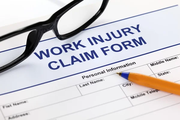 Work Injury Claim Form — Stock Photo, Image