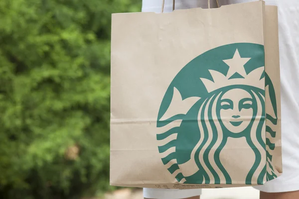 Bolsa Starbucks — Foto de Stock