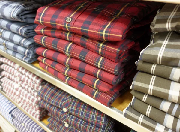 Stacks of shirts — Stock Photo, Image