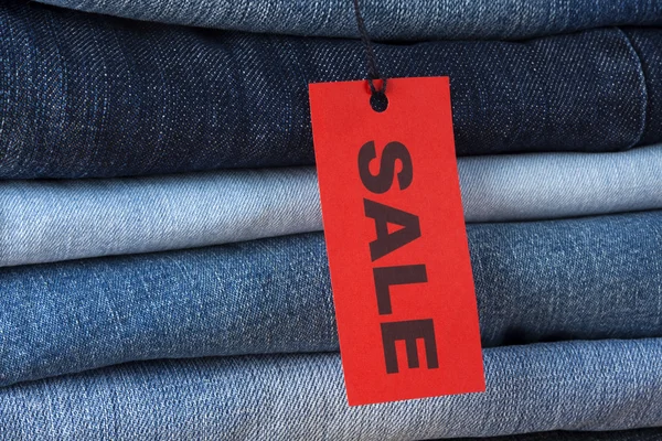 Jeans with Sale label