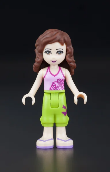 Lego Friends girl minifigure — Stock Photo, Image
