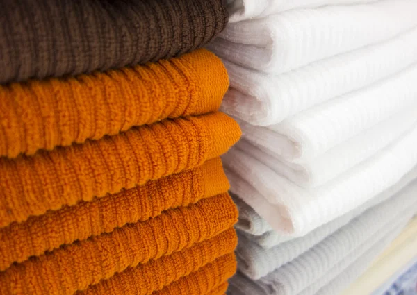 Stacks of towels — Stock Photo, Image