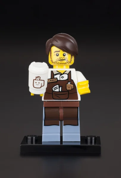 Lego Larry il Barista minifigure — Foto Stock