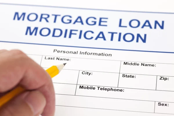 Mortgage Loan Modification form — Stock Photo, Image