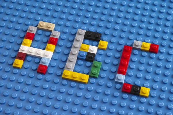 Lego lettre personnalisée A, B, C — Photo