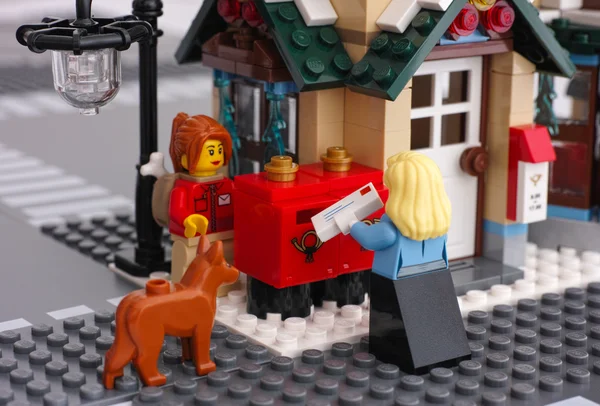 Lego postamt — Stockfoto