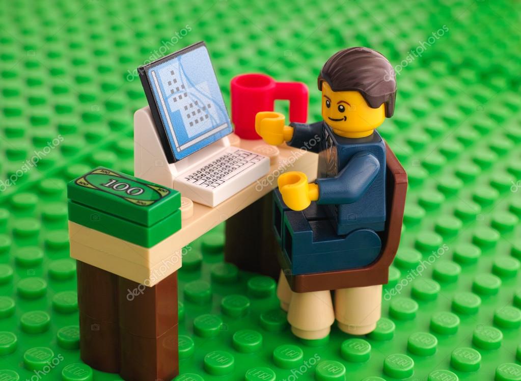 Computador/laptop para minifiguras minifigura Lego Personalizado Preto 