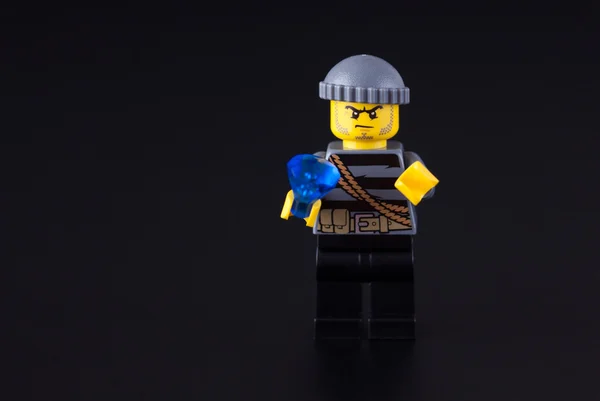 Lego soyguncu minifigure elmas — Stok fotoğraf