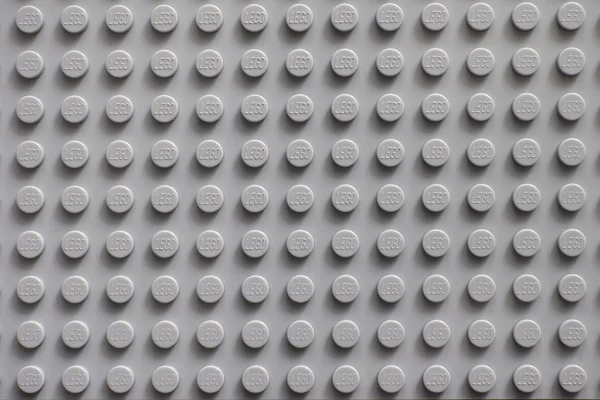 Lego gray baseplate — Stock Photo, Image