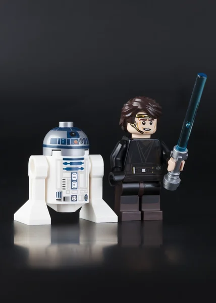 LEGO Star wars R2-D2 and Anakin Skywalker — Stok Foto