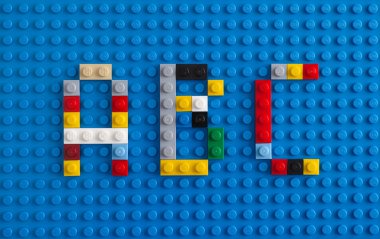 Lego harf A, B, C