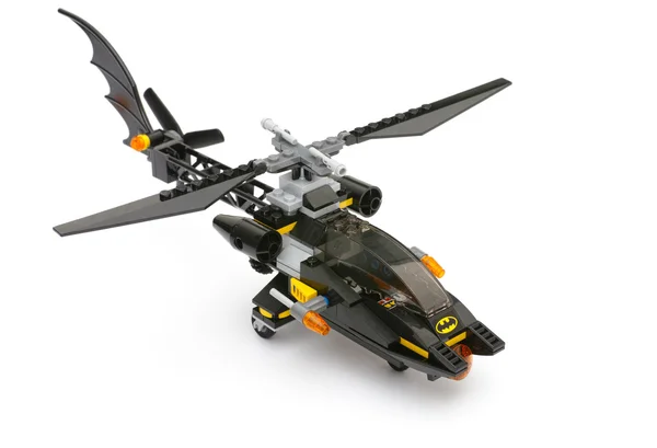 Lego batcopter auf weißem hintergrund — Stockfoto