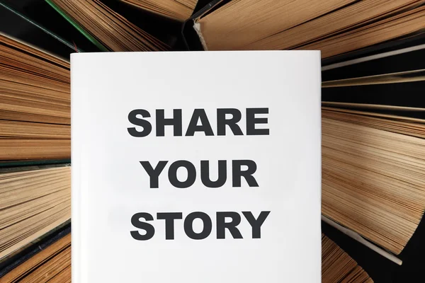 Share your story book — Stock Photo, Image