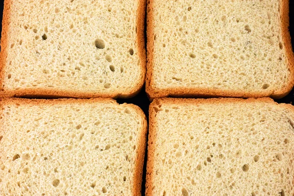 Fette di pane bianco — Foto Stock