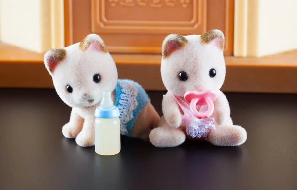 Sylvanian familie kittens speelgoed — Stockfoto