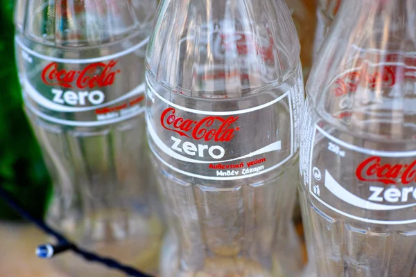 Empty bottles of Coca-Cola Zero — Stock Photo, Image