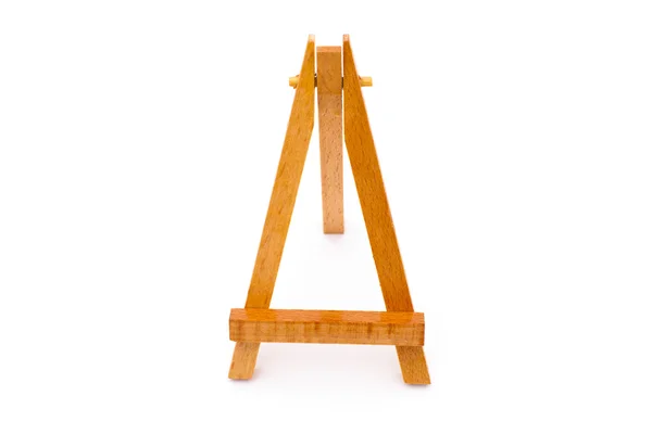 Wooden easel on white background — Stock Photo, Image