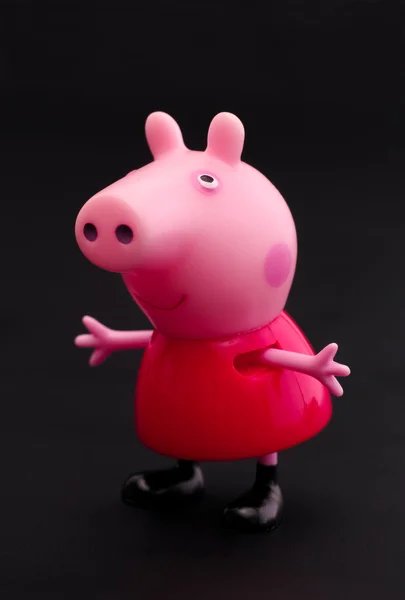 Peppa Pig on black background