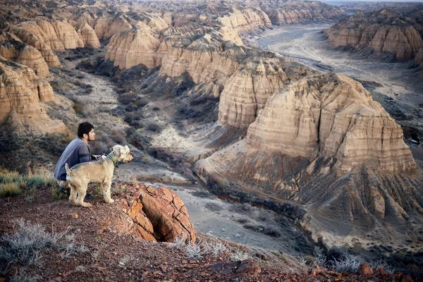 Canyon amarelo no Cazaquistão — Fotografia de Stock