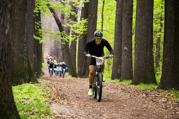 Mountain bike competitie — Stockfoto