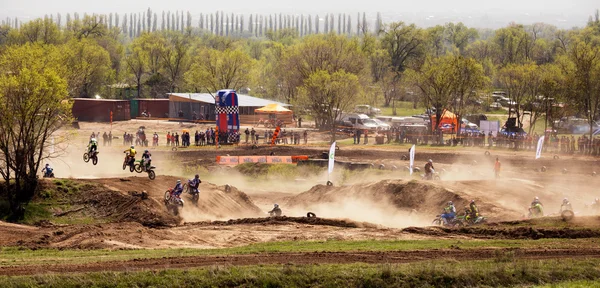 Motorcross concurrentie in Kazachstan — Stockfoto