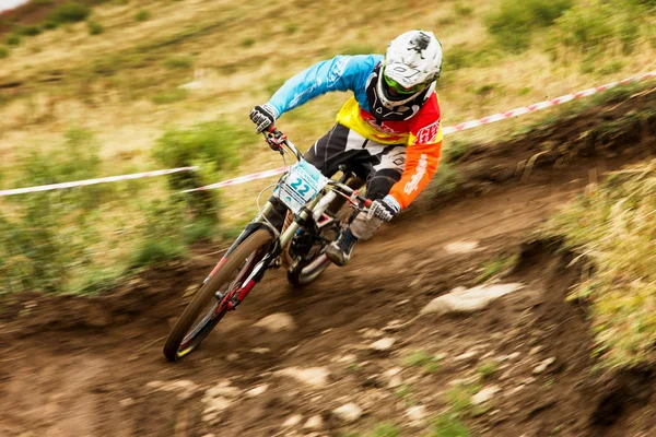 Extrema competencia de bicicleta de montaña —  Fotos de Stock