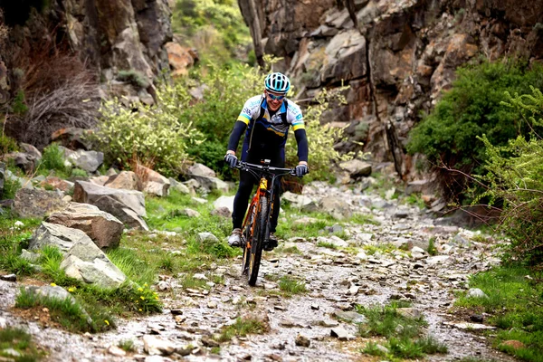 Abenteuer Mountainbike Crosslauf — Stockfoto