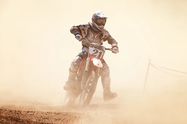 Bir motokros yarışması — Stok fotoğraf