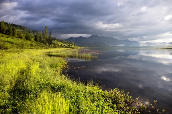 Frühmorgens auf dem See — Stockfoto