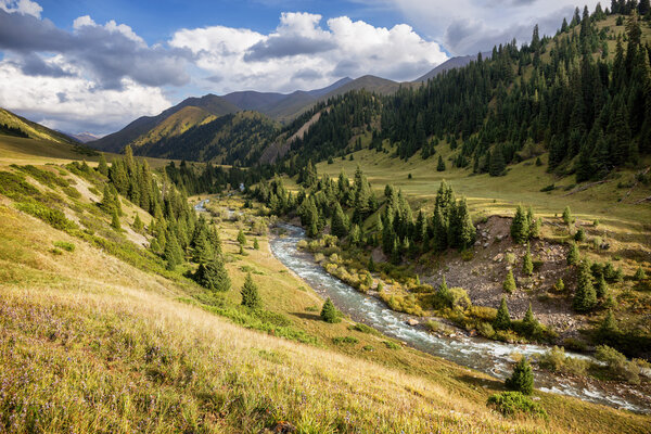 Mountain river valley