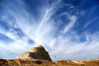 Doğu Kazakistan yerde çöl