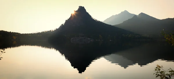 Parco nazionale Burabay al tramonto — Foto Stock