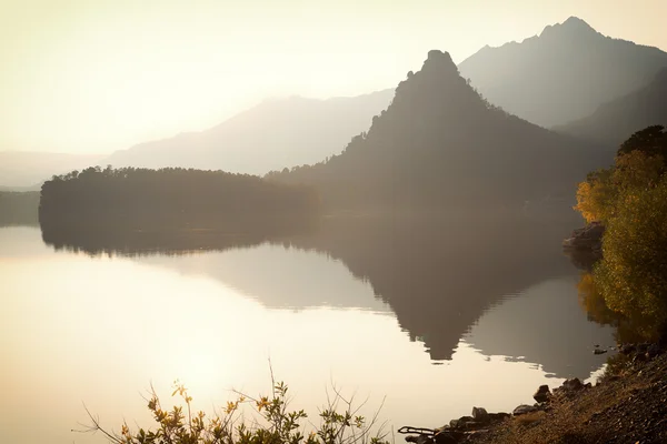 Parco nazionale Burabay al tramonto — Foto Stock