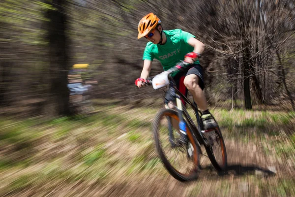 Mountain bike competitie — Stockfoto